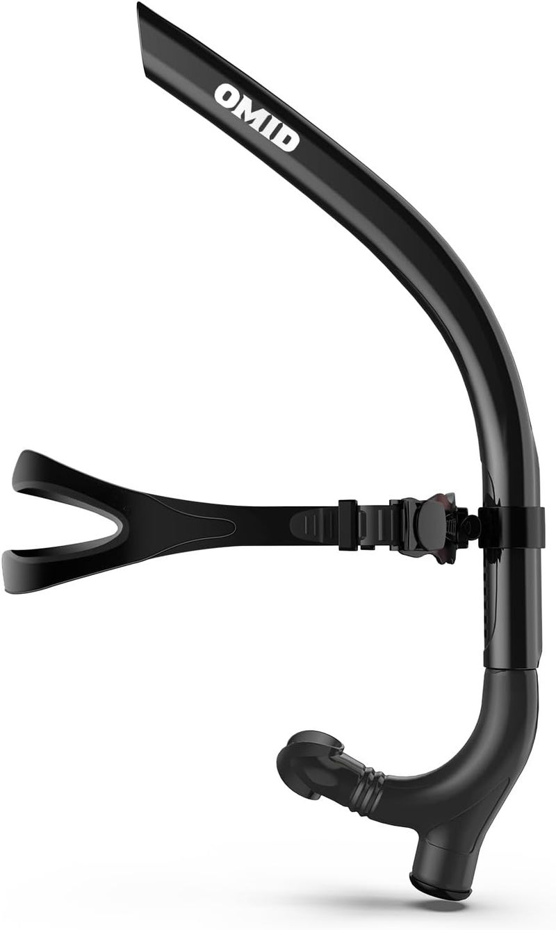 OMID SN1 Snorkel for Adult Youth, Diving Snorkel with One-Way Purge Valve, Food-Grade Silicone Mouthpiece - Image 1